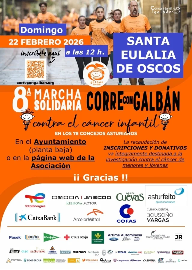 VIII Marcha Solidaria Galbán 2026 en Santalla de Oscos