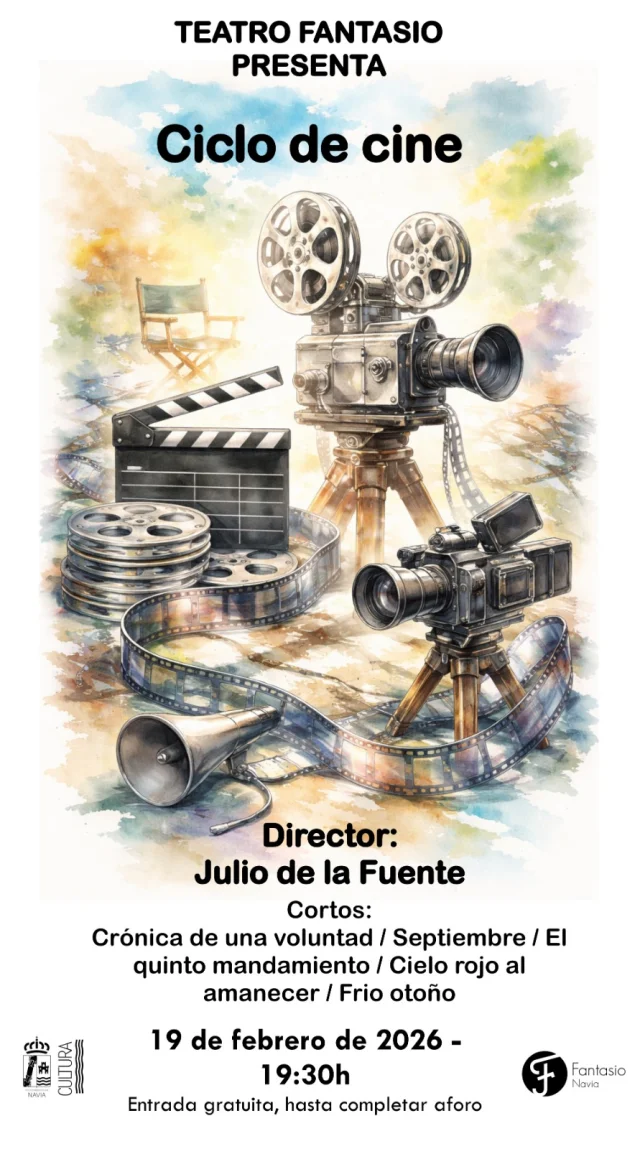 El Ciclo de Cine Julio de la Fuente 2026 llega al Fantasio de Navia