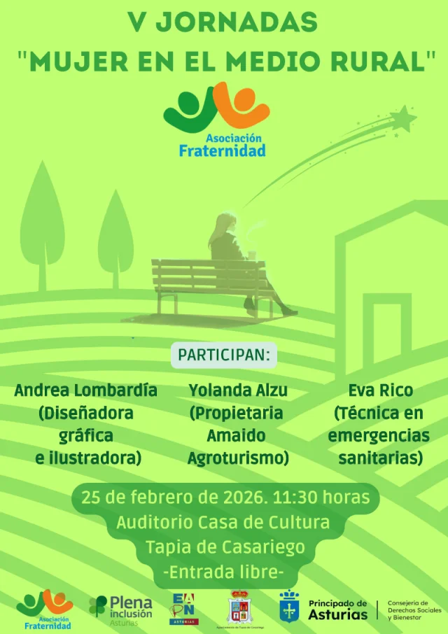 La Asociación Fraternidad organiza las V Jornadas Mujer en el Medio Rural 2026
