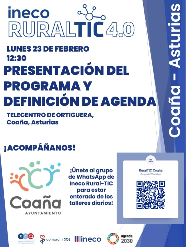 Coaña recibe a los nómadas digitales de Ineco con su programa RuralTIC