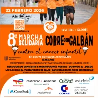 Salas se viste de naranja para participar en la VIII Marcha Solidaria Galbán 2026