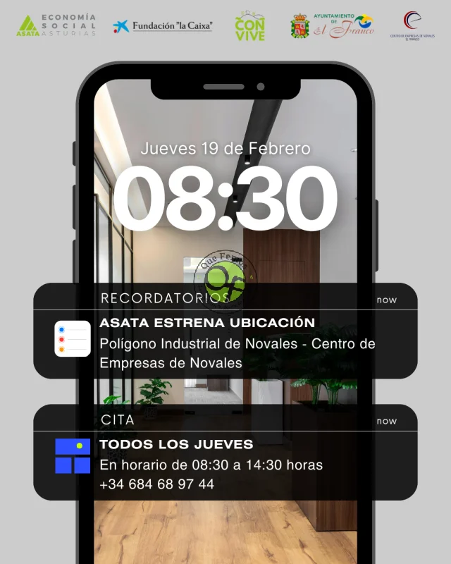 ASATA lleva sus servicios hasta el Centro de Empresas de Novales de El Franco