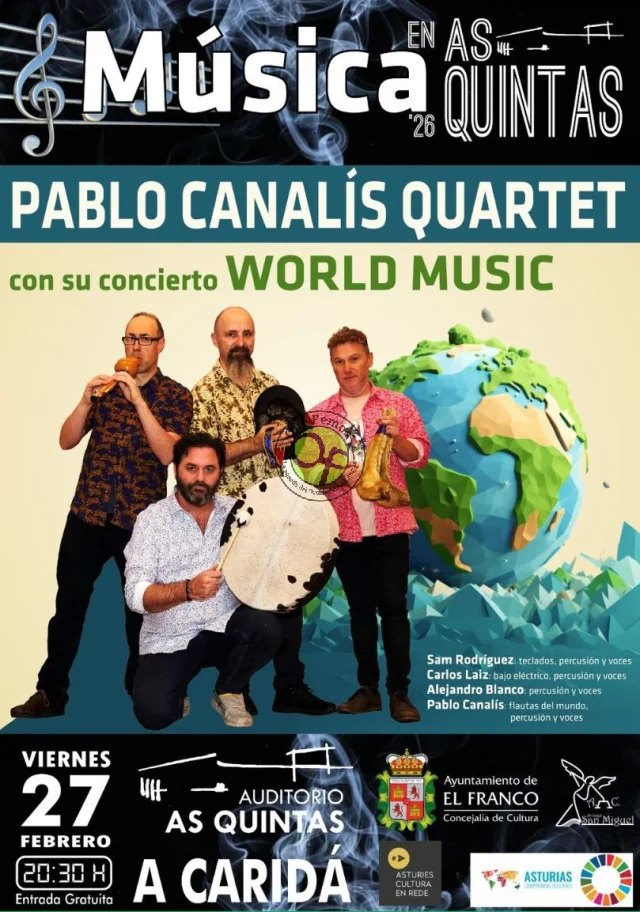 Pablo Canalís Quartet protagoniza el concierto 