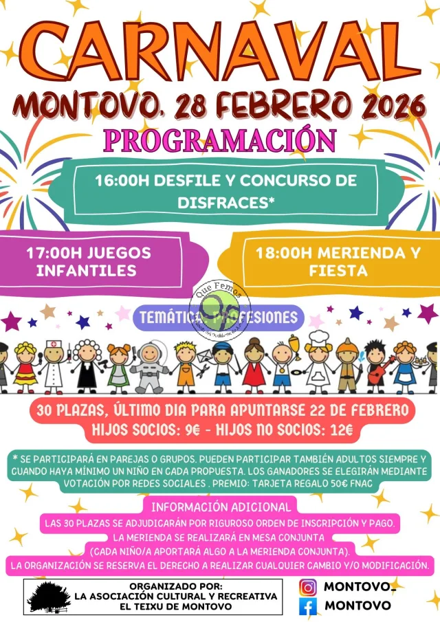 Carnaval 2026 en Montovo
