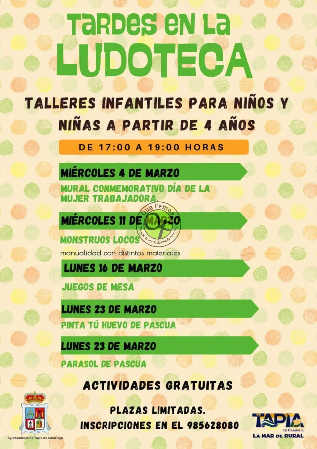 Tardes de Ludoteca en Tapia de Casariego