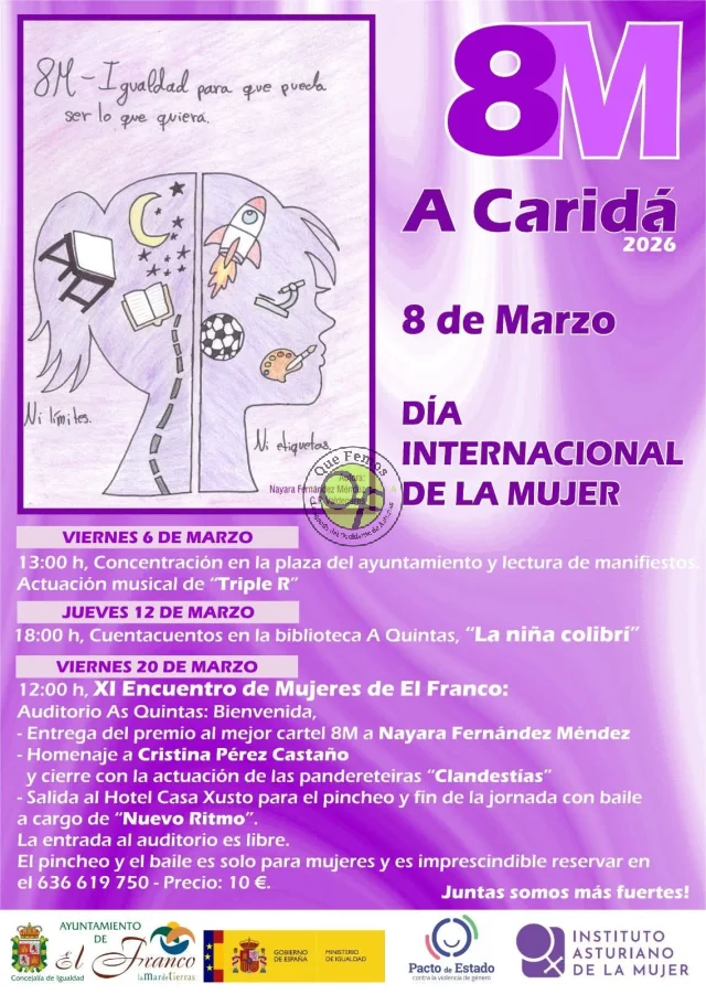 El espíritu del 8M impregnará el concejo de El Franco durante gran parte del mes