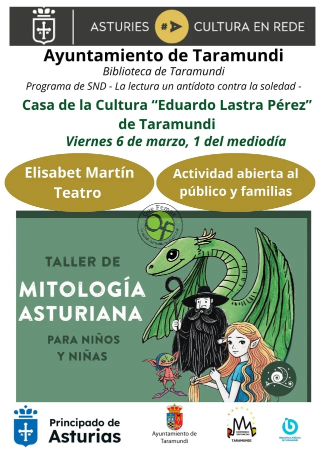 Taller de mitología asturiana en Taramundi