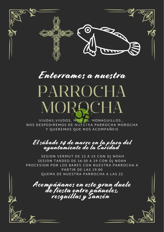 El próximo sábado A Caridá se viste de luto para despedir a la Parrocha Morocha