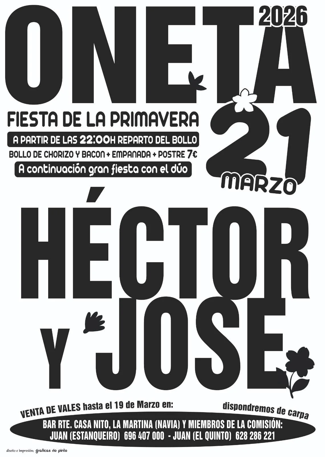 Fiesta de la Primavera 2026 en Oneta
