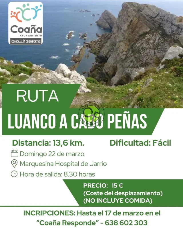 Los coañeses se van de ruta, recorriendo el tramo entre Luanco y Cabo Peñas