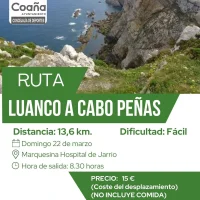Los coañeses se van de ruta, recorriendo el tramo entre Luanco y Cabo Peñas