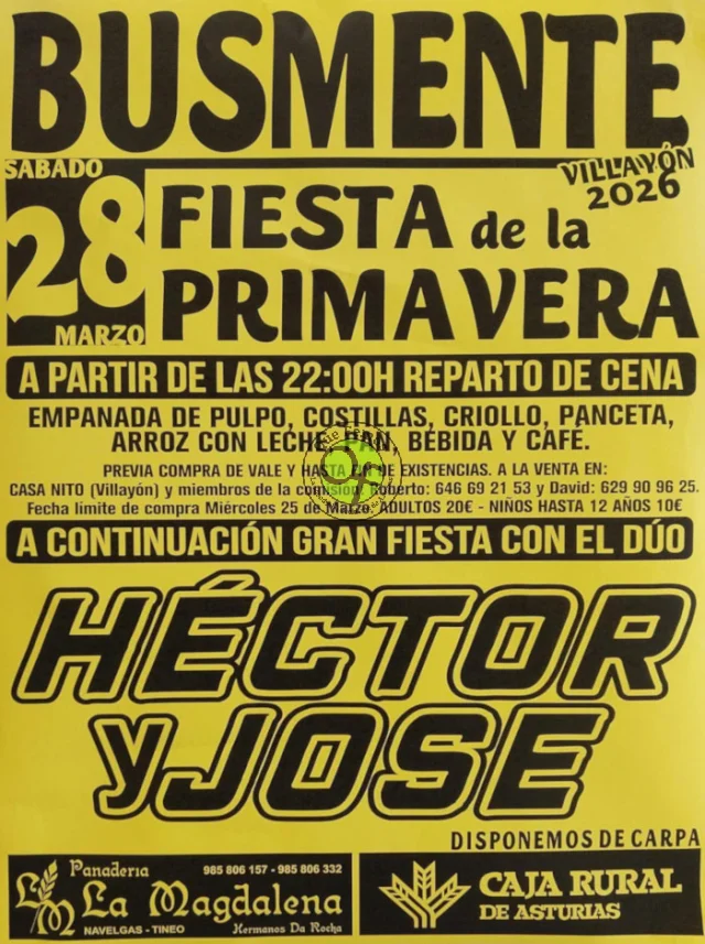 Fiesta de la Primavera 2026 en Busmente