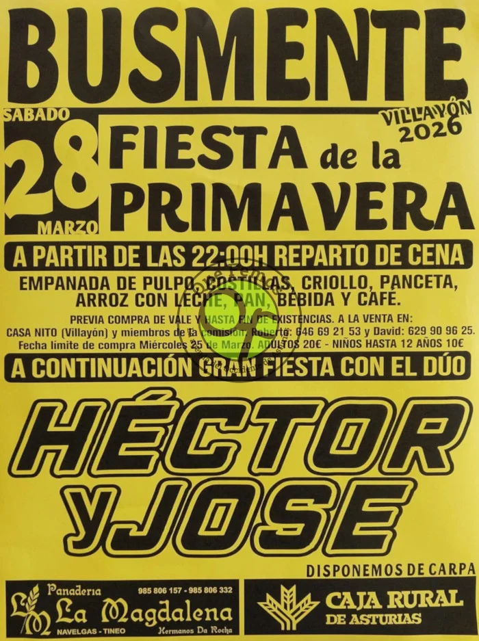 Fiesta de la Primavera 2026 en Busmente