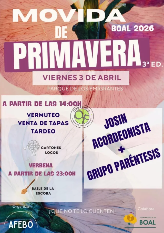 Movida de Primavera 2026 en Boal