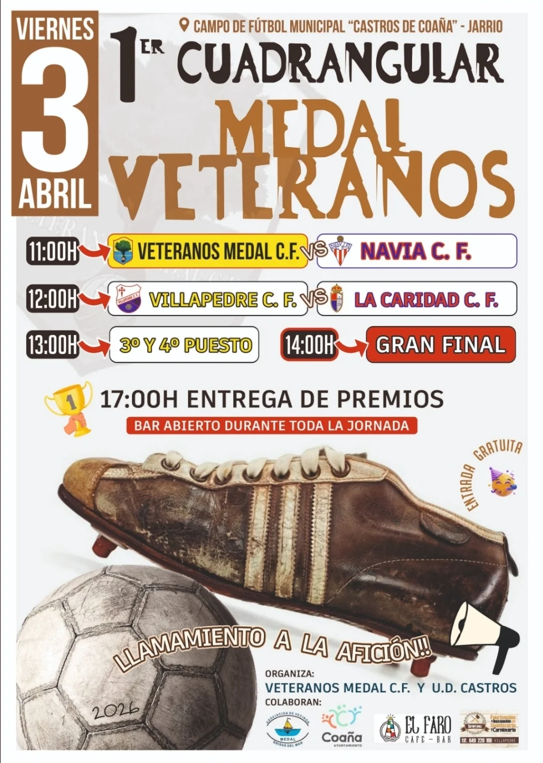 VETERANOS MEDAL C.F. vs NAVIA C.F.