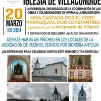 Villacondide inaugura las obras de su iglesia con una jornada muy especial