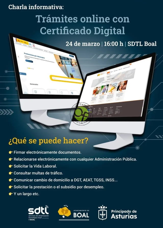 Charla informativa en Boal: 