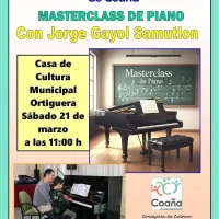 La Casa de Cultura de Coaña acoge una masterclass de piano de Jorge Gayol Samutlon