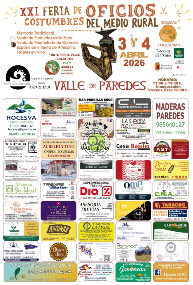 Feria de Oficios y Costumbres del Valle de Paredes 2026