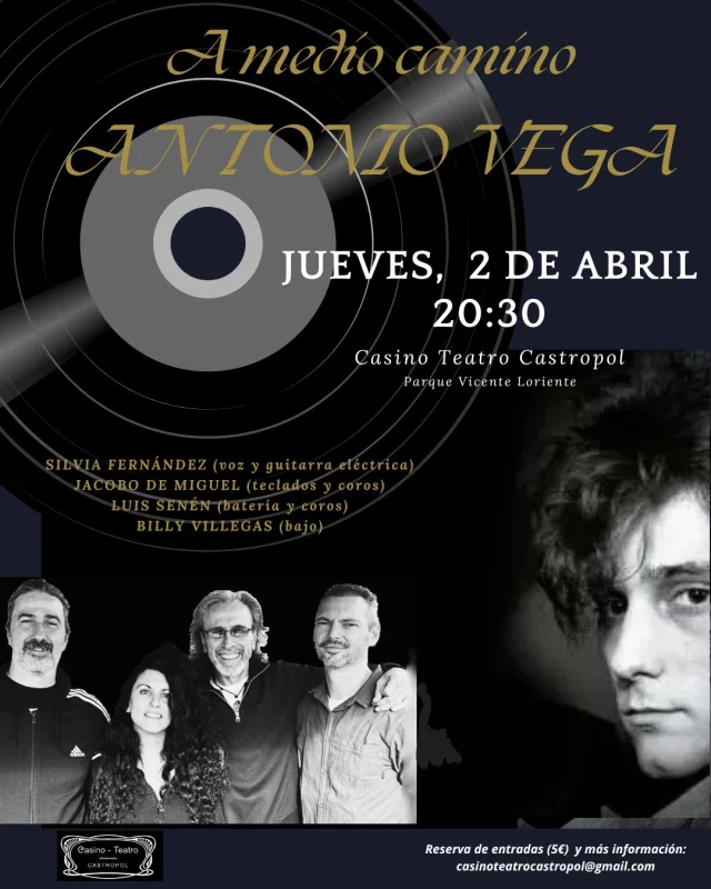 Concierto tributo a Antonio Vega en Castropol