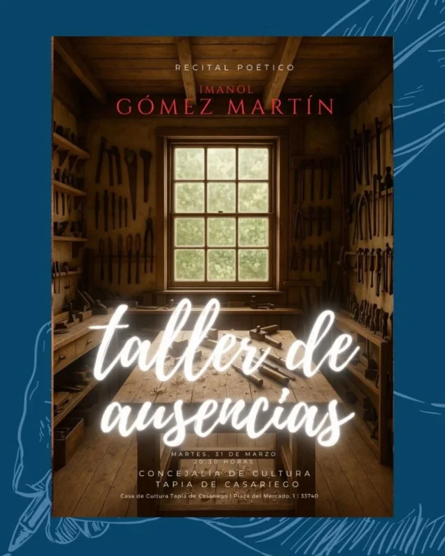 Recital poético en Tapia con Imanol Gómez Martín