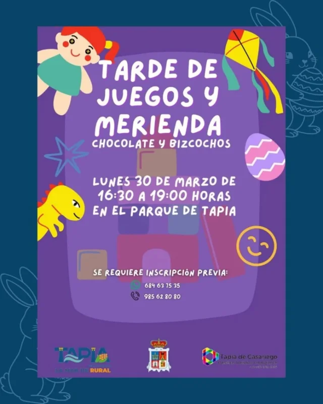 Tarde de juegos y merienda en Tapia de Casariego