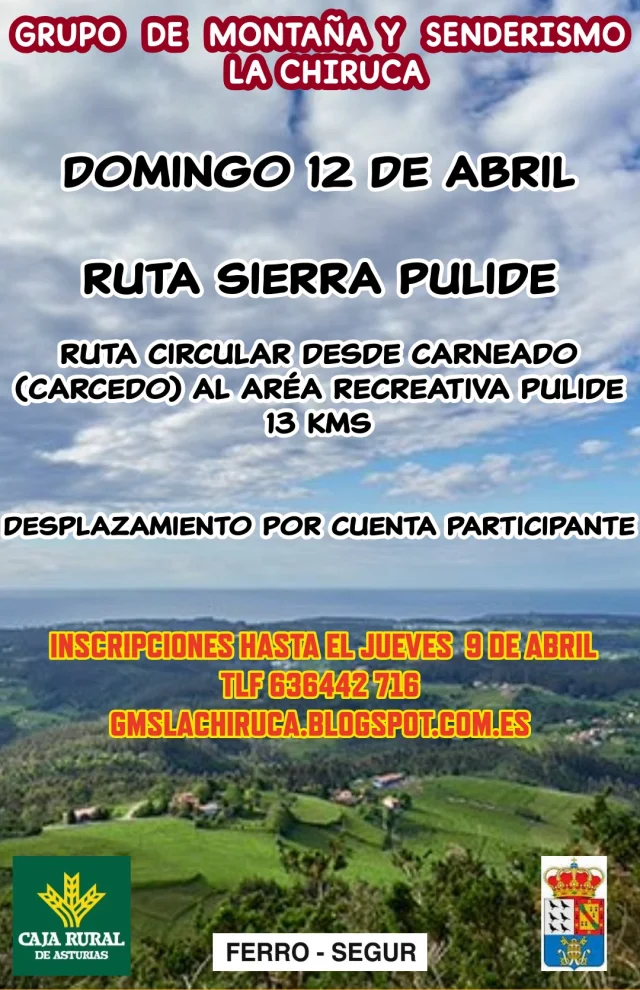 El Grupo de Montaña La Chiruca recorre la Ruta Sierra Pulide