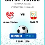 El Boal CF visita el domingo al Gijón Codema