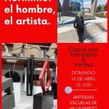 Charla con Herminio en las antiguas Escuelas de Villalmarzo