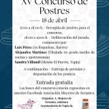 XV Concurso de Postres organizado por la Asociación Muyeres de Serantes