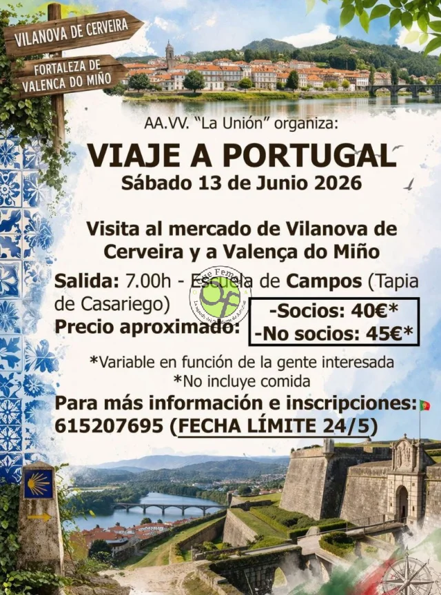 La Asociación de Vecinos La Unión organiza un viaje a Portugal