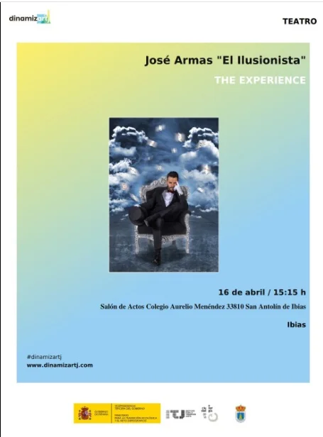 José Armas El Ilusionista lleva su espectáculo The Experience hasta Ibias