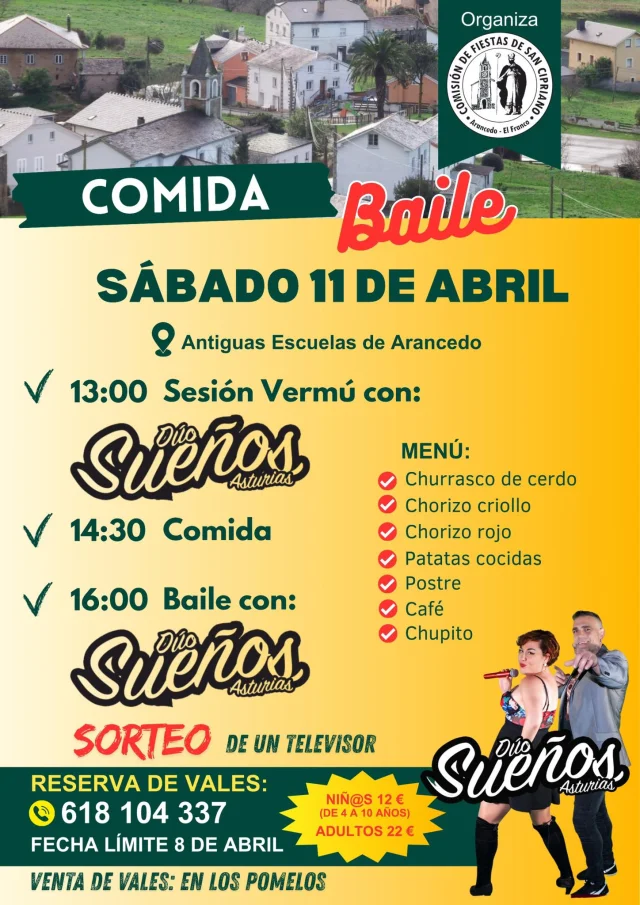 Comida-baile en Arancedo
