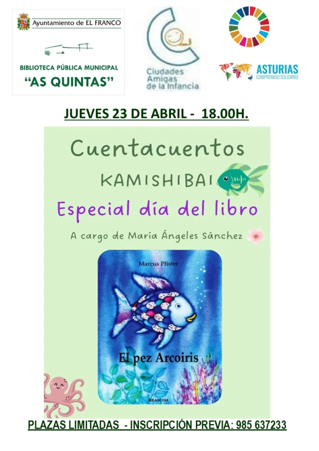 Cuentacuentos especial por el Día del Libro 2026 en la Biblioteca Municipal As Quintas
