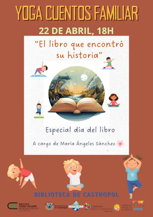 Yoga Cuentos Familiar en la Biblioteca de Castropol con María Ángeles Sánchez