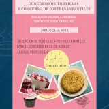 Concurso de tortillas y de postres infantiles en Salave