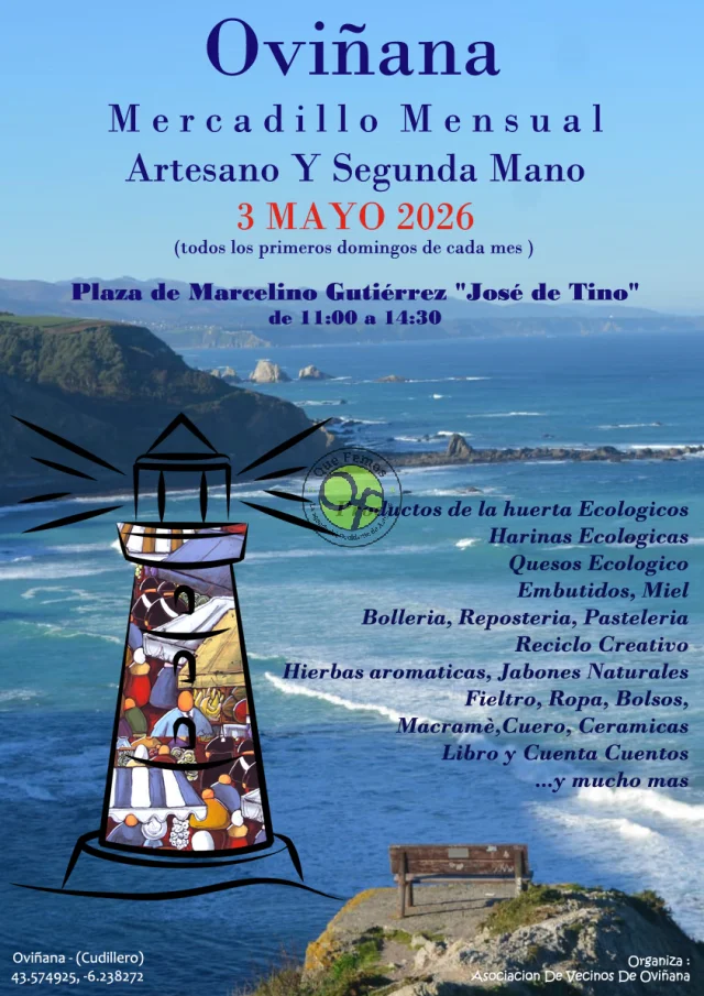 Mercadillo Mensual Artesano y de Segunda Mano en Oviñana