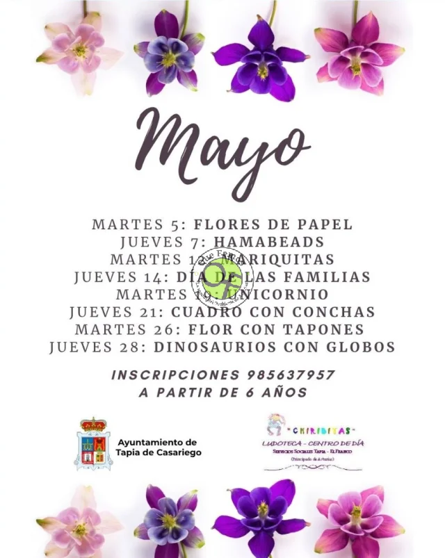 La tapiega Ludoteca Chiribitas se llena de actividad durante el mes de mayo