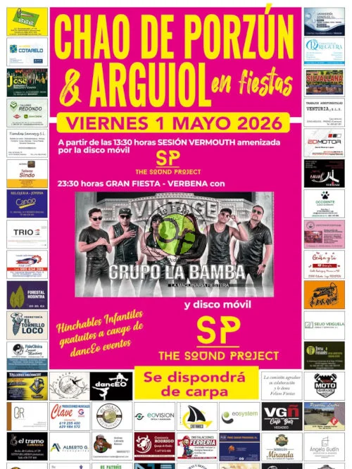 Fiestas en Chao de Porzún y Arguiol 2026