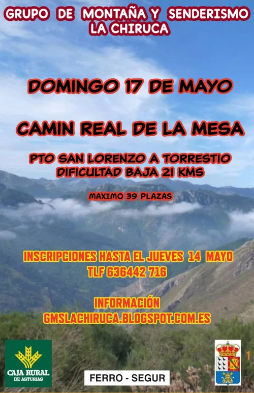 El Grupo de Montaña La Chiruca recorre una vía con mucha historia