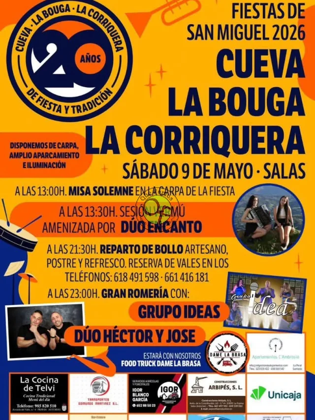 Fiestas de San Miguel en Cueva, La Bouga y La Corriquera