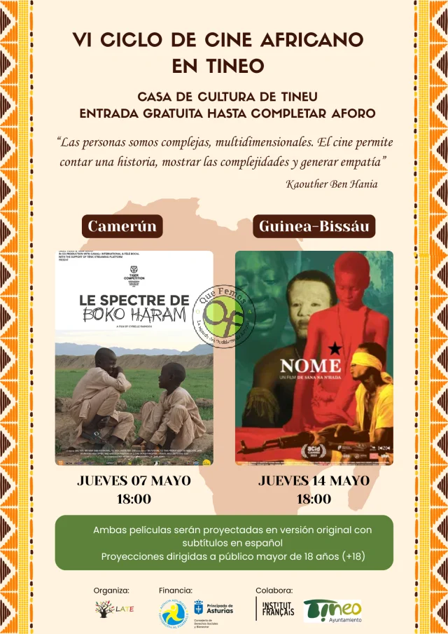 V Ciclo de Cine Africano en Tineo