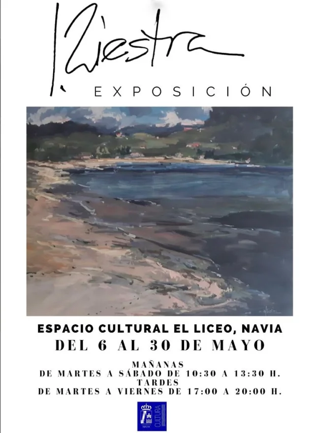 La exposición de Luis Riestra podrá visitarse en el Liceo de Navia