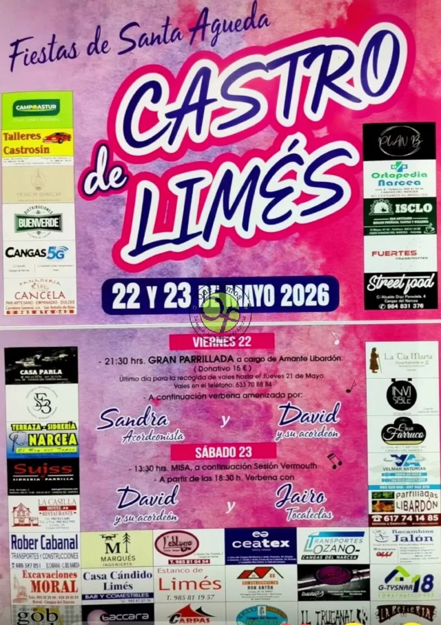 Fiestas de Santa Águeda 2026 en Castro de Limés