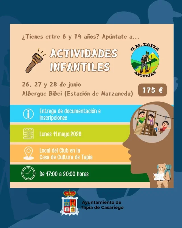 Campamento infantil en Manzaneda para infancia de Tapia