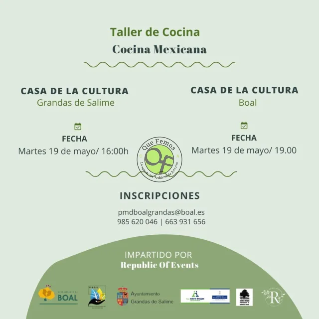Taller de cocina mexicana en Grandas y Boal