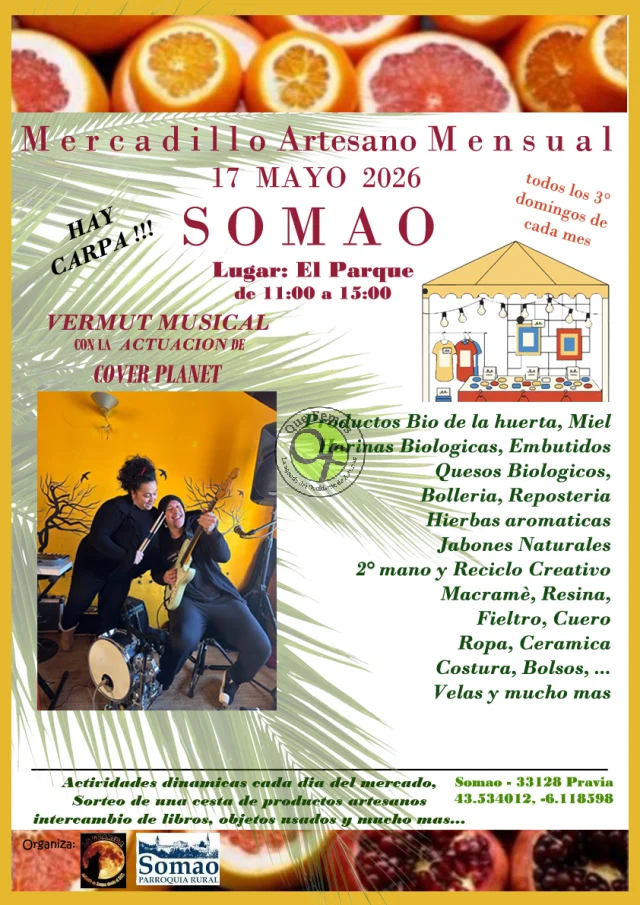 Mercadillo Artesano Mensual de Somao