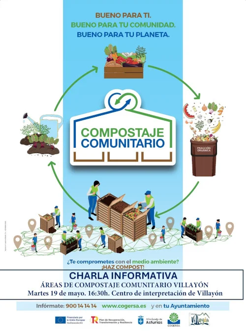 Charla sobre compostaje comunitario en Villayón