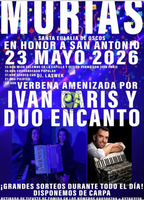 Fiesta de San Antonio 2026 en Murias