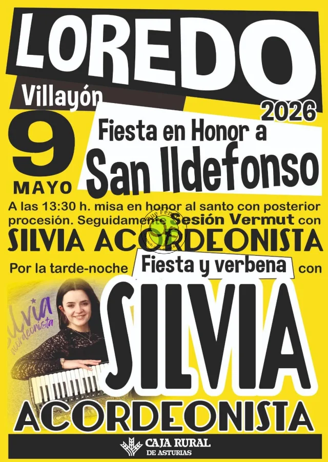 Fiesta en honor a San Ildefonso 2026 en Loredo